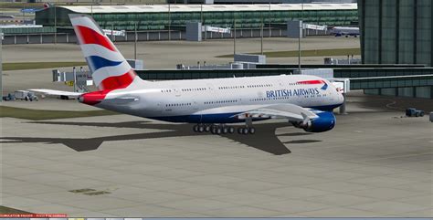 FSX British Airways Airbus A380 .